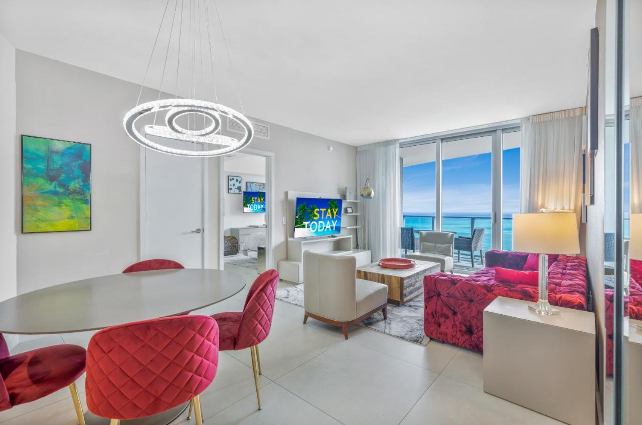 Seashore Resort - 2 Bedroom Right On The Beach Direct Ocean-View With Amenities On The Rooftop Χόλιγουντ Εξωτερικό φωτογραφία